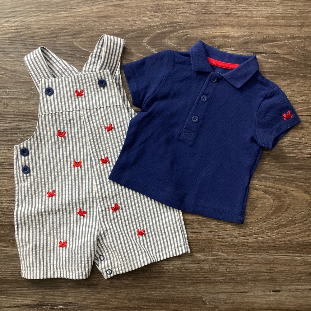 NWT Shirt with Overalls